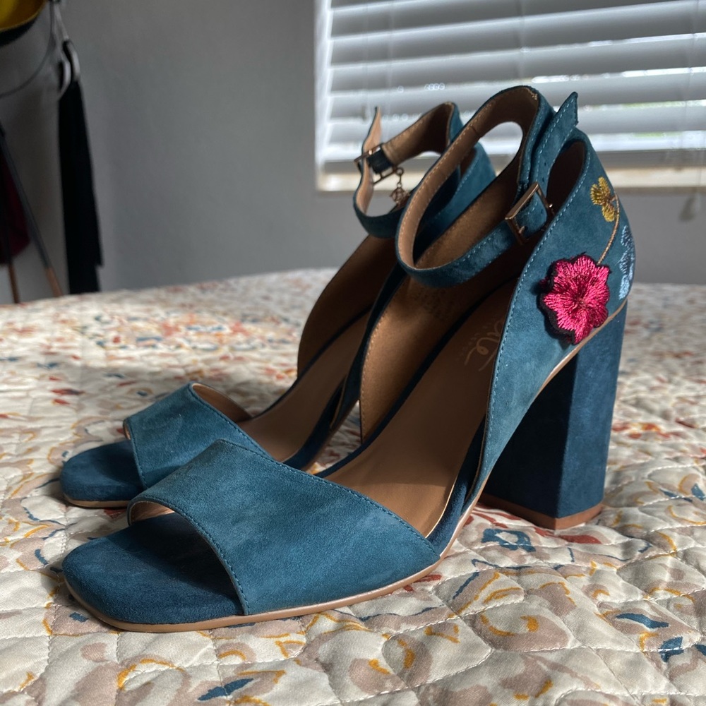 Nanette Lepore Martina Suede Block Heels